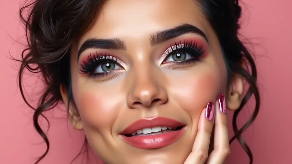 The image shows a person wearing natural-looking, best-rated magnetic lashes, highlighting their ease of application.