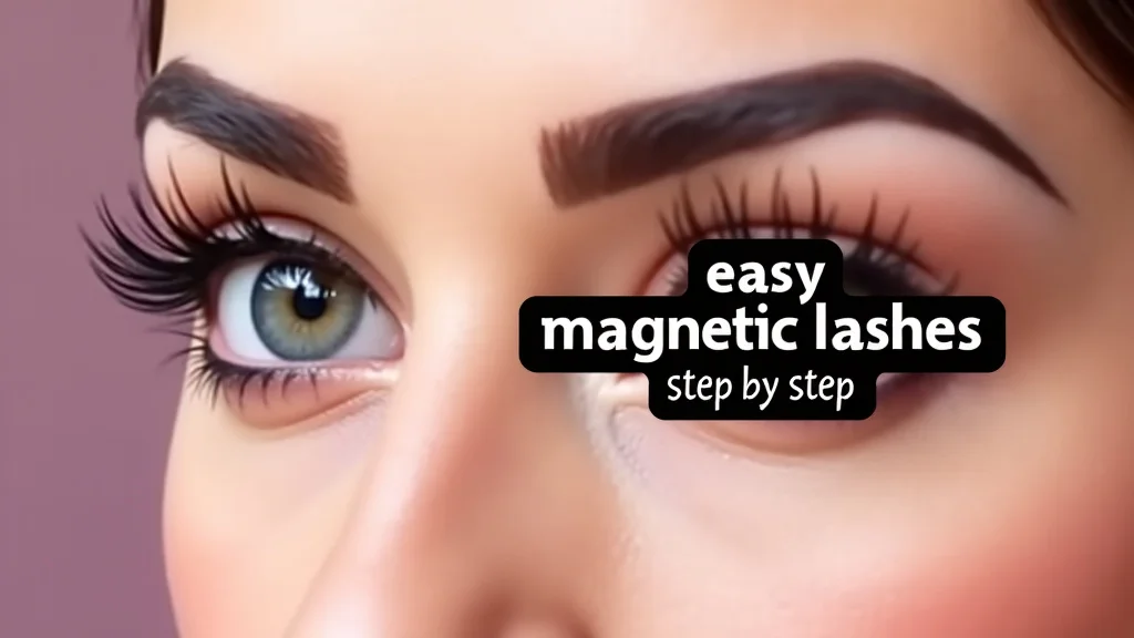 This image shows magnetic lash strips and an applicator tool for easy magnetic lashes application.